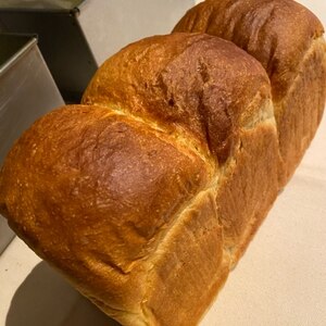 ホシノ天然酵母で☆中種法♡ふわふわイギリス食パン♡